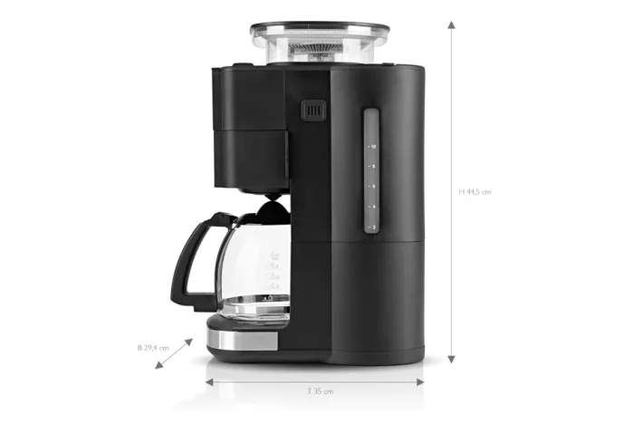 Dimensions of the Fresh Aroma Perfect III coffee maker