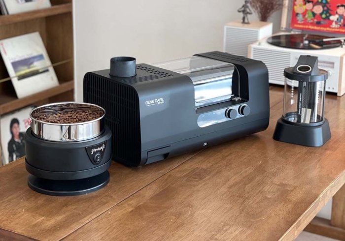 Gene CBR-301 black with the optional bean cooler