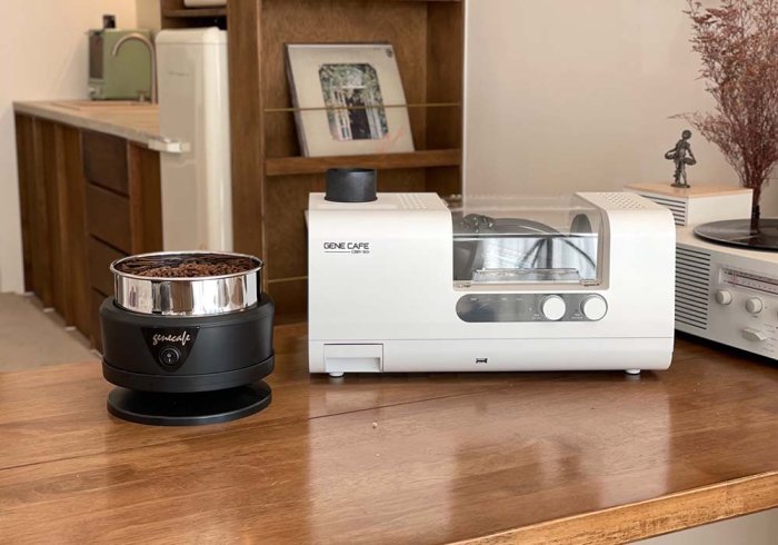 Gene CBR-301 white with the optional bean cooler